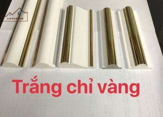 PHÀO CHỈ DÁN TƯỜNG TRẮNG VÀNG