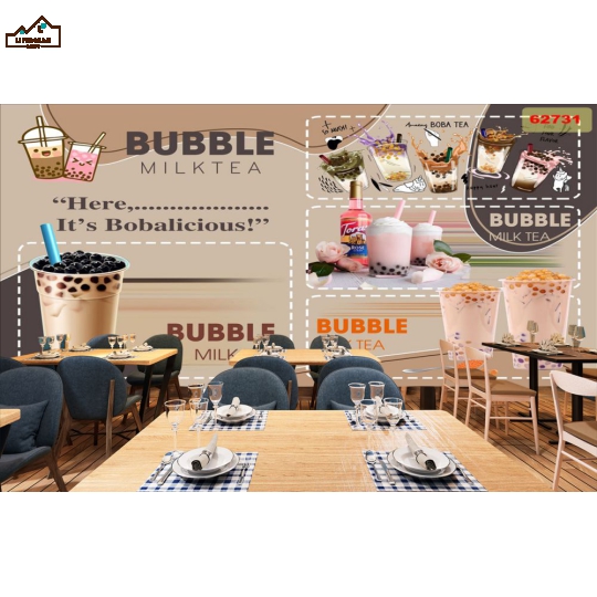 tranh dán tường coffee 3D 05