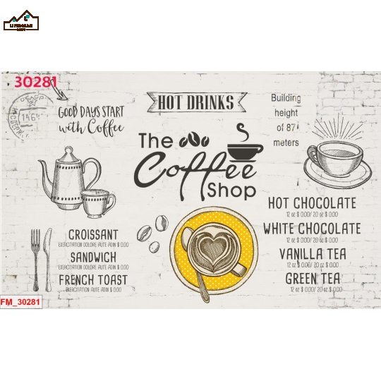 TRANH DÁN TƯỜNG COFFEE 12