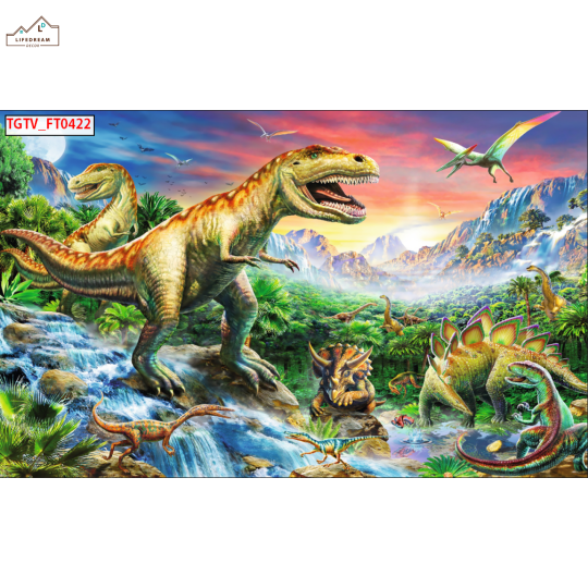 TRANH DÁN TƯỜNG KHỦNG LONG 3D