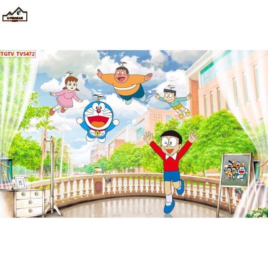 Tranh 3D Doremon 05