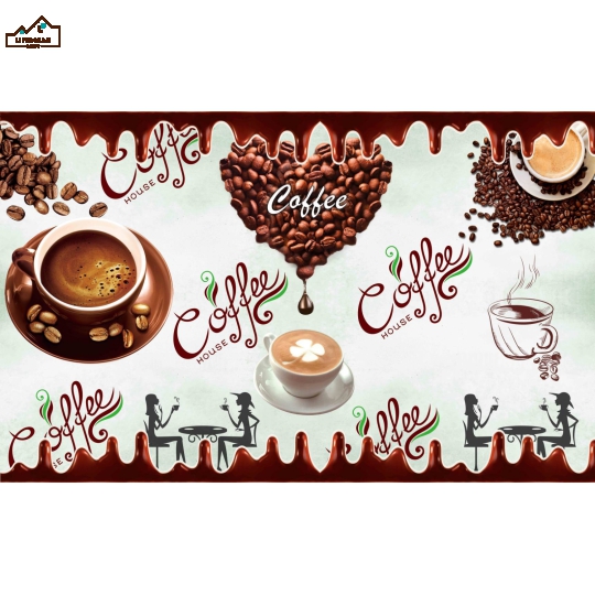 tranh dán tường 3D coffee 02