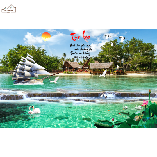 tranh sơn thủy 3D 16