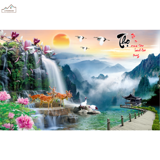 tranh sơn thủy 3D 21