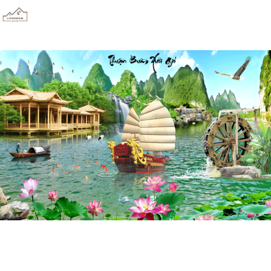 tranh sơn thủy 3D 22