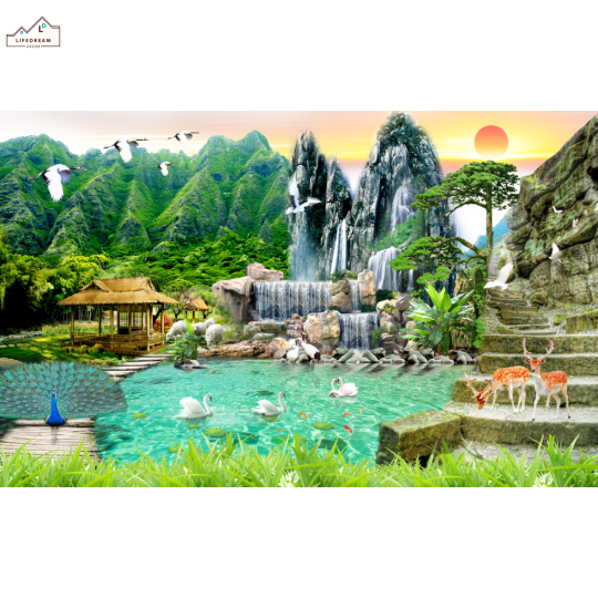 tranh sơn thủy 3D 26