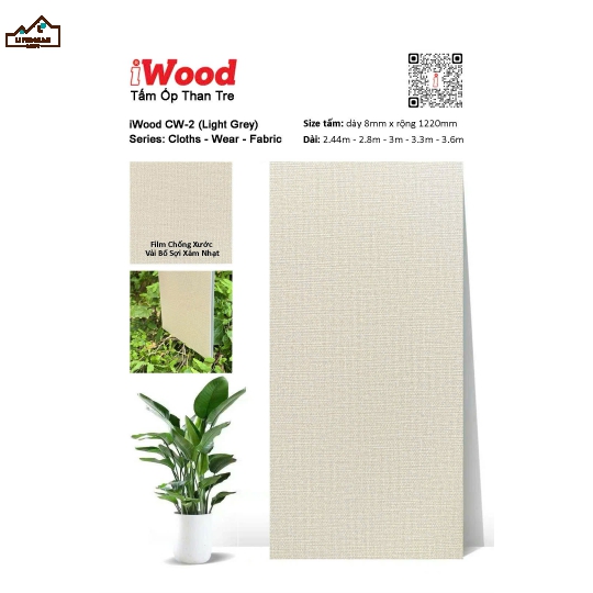 TẤM ỐP THAN TRE IWood CW-2