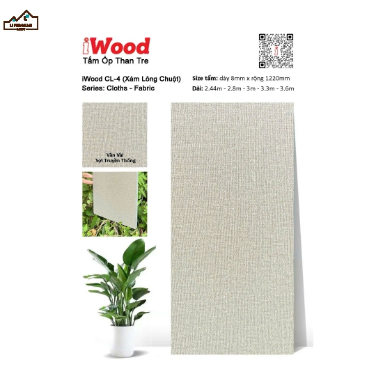 TẤM ỐP THAN TRE IWood CL-4