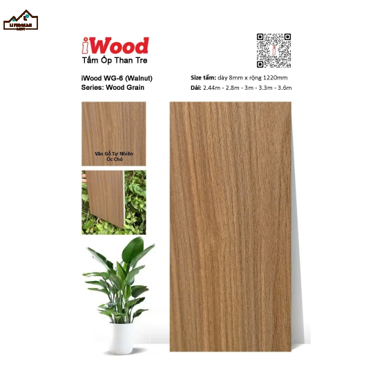 TẤM ỐP THAN TRE IWood WG-6