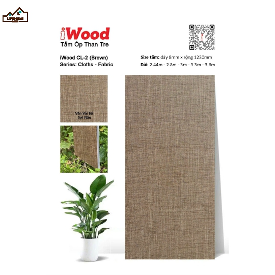 TẤM ỐP THAN TRE IWood CL-2