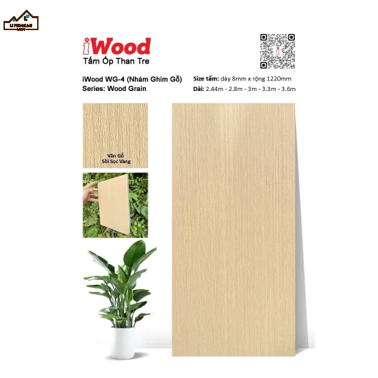 TẤM ỐP THAN TRE IWood  WG-4